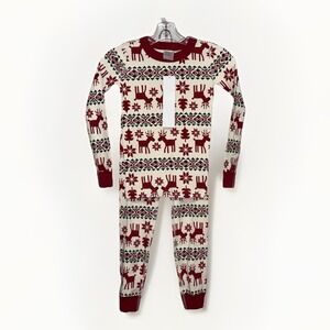 Hanna Andersson Organic Cotton Christmas Pajamas 120cm 6-7‎ Reindeer NWT